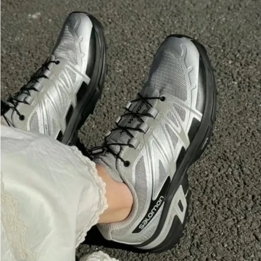 Salomon XT-Wings 2 Ghost Grey Silver Reflective 9 9.5